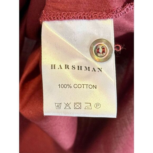 NWT Nordstrom Harshman Belinda A-Line Midi Burgundy Holiday Fall Dress Large - Picture 8 of 14